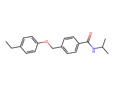 4-[(4-ethylphenoxy)methyl]-N-propan-2-ylbenzamide structure