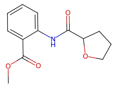 Methyl 2-[(tetrahydro-2-furanylcarbonyl)amino]benzoate structure