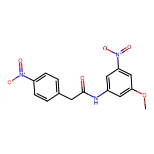 N-(3-methoxy-5-nitrophenyl)-2-(4-nitrophenyl)acetamide structure