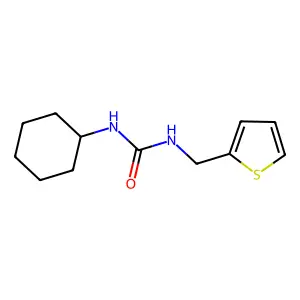 1-Cyclohexyl-3-(thiophen-2-ylmethyl)urea structure
