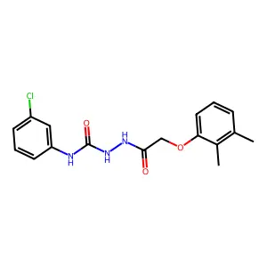 N-(3-chlorophenyl)-2-[(2,3-dimethylphenoxy)acetyl]hydrazinecarboxamide structure