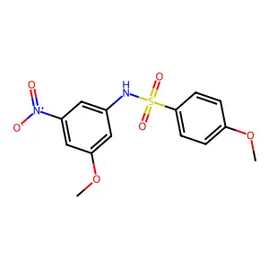 4-methoxy-N-(3-methoxy-5-nitrophenyl)benzenesulfonamide structure