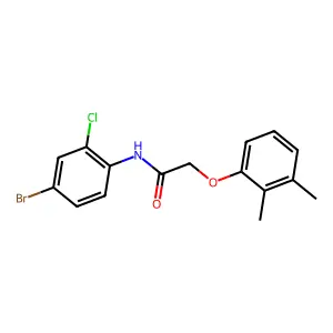 N-(4-bromo-2-chlorophenyl)-2-(2,3-dimethylphenoxy)acetamide structure