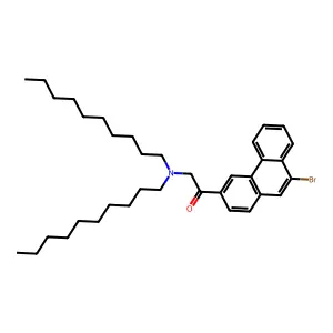1-(9-Bromophenanthren-3-yl)-2-(didecylamino)ethanone structure