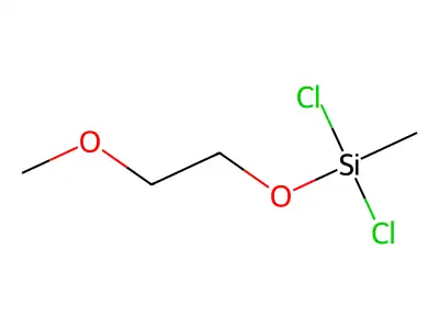 Dichloro(2-methoxyethoxymethyl)silane structure