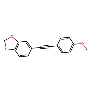 5-[(4-Methoxyphenyl)ethynyl]-1,3-benzodioxole structure