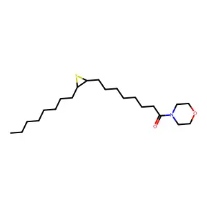 1-(Morpholin-4-yl)-8-(3-octylthiiran-2-yl)octan-1-one structure