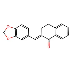 2-(Benzo[d][1,3]dioxol-5-ylmethylene)-3,4-dihydronaphthalen-1(2H)-one structure