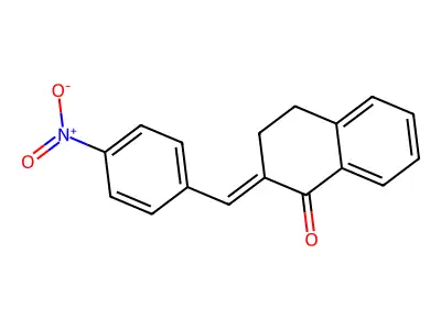 2-(4-Nitrobenzylidene)-1-tetralone structure
