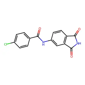 4-chloro-N-(1,3-dioxo-2,3-dihydro-1H-isoindol-5-yl)benzamide structure