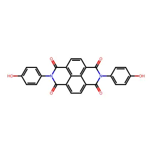 2,7-Bis(4-hydroxyphenyl)benzo[lmn][3,8]phenanthroline-1,3,6,8(2H,7H)-tetraone structure