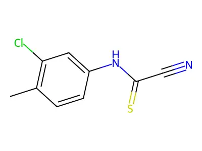 N-(3-Chloro-4-methyl-phenyl)-1-cyano-methanethioamide structure