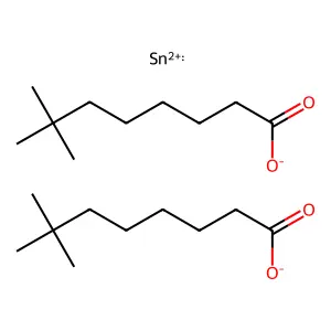 Neodecanoic acid, tin(2+) salt (2:1) structure