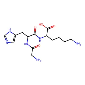 glycyl-L-histidyl-L-lysine structure
