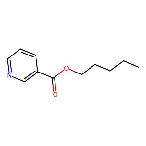 Nicotinic acid, pentyl ester structure