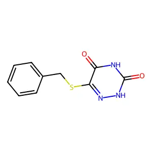 5-(Benzylthio)-6-azauracil structure