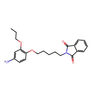 2-(5-(4-Amino-2-propoxyphenoxy)pentyl)-1H-isoindole-1,3(2H)-dione structure