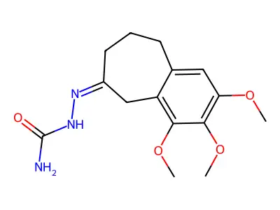 [(2,3,4-Trimethoxy-5,7,8,9-tetrahydrobenzo[7]annulen-6-ylidene)amino]urea structure