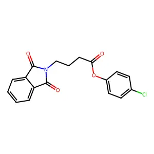 4-chlorophenyl 4-(1,3-dioxo-1,3-dihydro-2H-isoindol-2-yl)butanoate structure