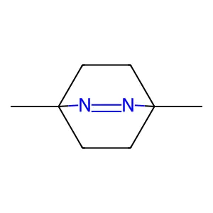 1,4-Dimethyl-2,3-diaza-bicyclo(2.2.2)oct-2-ene structure