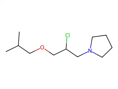 1-[2-Chloro-3-(2-methylpropoxy)propyl]pyrrolidine structure
