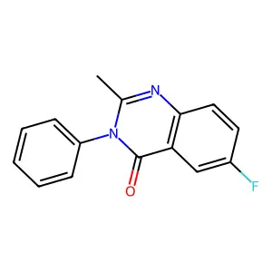 4(3H)-Quinazolinone, 6-fluoro-2-methyl-3-phenyl- structure