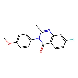 4(3H)-Quinazolinone, 7-fluoro-3-(4-methoxyphenyl)-2-methyl- structure