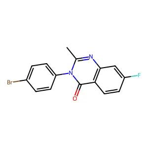 4(3H)-Quinazolinone, 3-(4-bromophenyl)-7-fluoro-2-methyl- structure