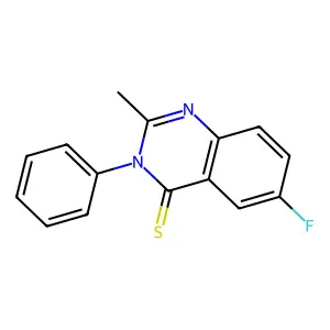 4(3H)-Quinazolinethione, 6-fluoro-2-methyl-3-phenyl- structure