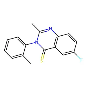 4(3H)-Quinazolinethione, 6-fluoro-2-methyl-3-(2-methylphenyl)- structure