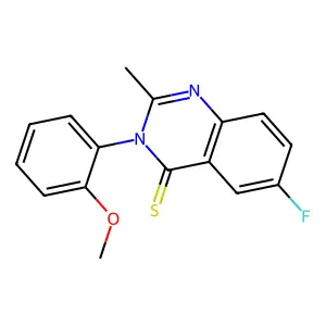 4(3H)-Quinazolinethione, 6-fluoro-3-(2-methoxyphenyl)-2-methyl- structure