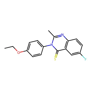 4(3H)-Quinazolinethione, 3-(4-ethoxyphenyl)-6-fluoro-2-methyl- structure