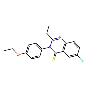 4(3H)-Quinazolinethione, 3-(4-ethoxyphenyl)-2-ethyl-6-fluoro- structure