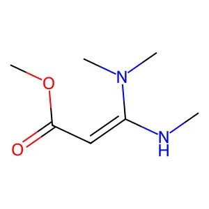 Methyl 3-(dimethylamino)-3-(methylamino)prop-2-enoate structure