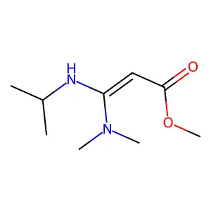 3-(Dimethylamino)-3-(isopropylamino)propenoic acid methyl ester structure