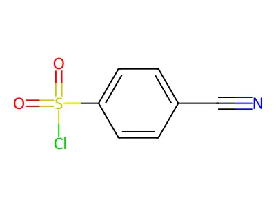 4-氰基苯磺酰氯 structure