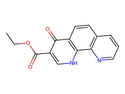 ethyl 4-oxo-1H-1,10-phenanthroline-3-carboxylate structure