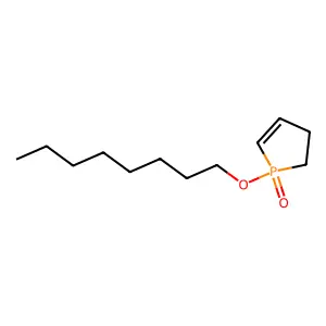 1-(Octyloxy)-2,3-dihydro-1H-1lambda~5~-phosphol-1-one structure
