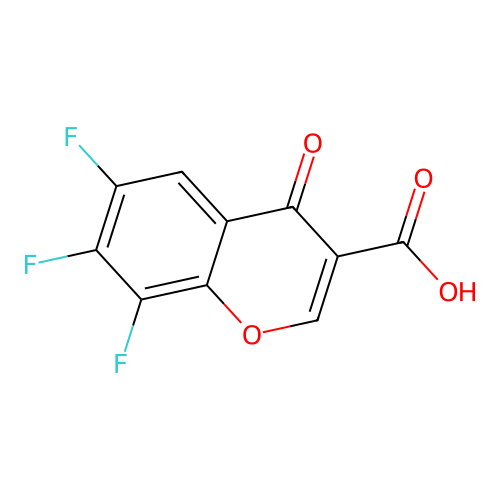 6,7,8-Trifluoro-4-oxochromene-3-carboxylic acid structure