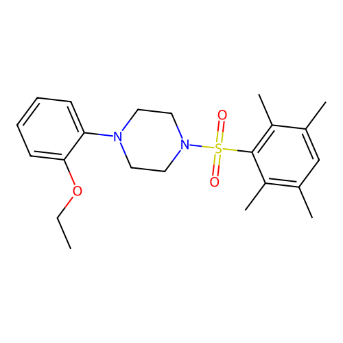 1-(2-Ethoxyphenyl)-4-(2,3,5,6-tetramethylbenzenesulfonyl)piperazine structure