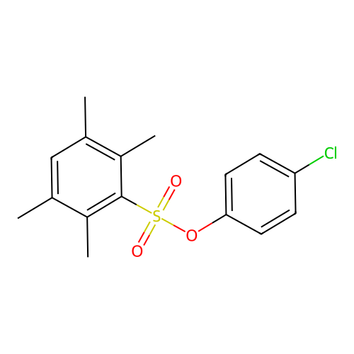 4-Chlorophenyl 2,3,5,6-tetramethylbenzenesulfonate structure