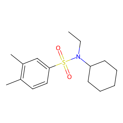 [(3,4-Dimethylphenyl)sulfonyl]cyclohexylethylamine structure