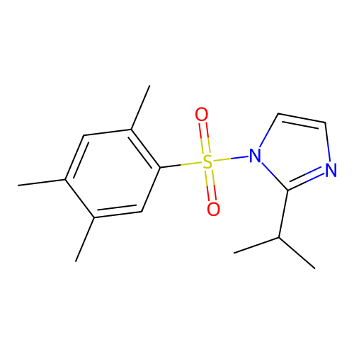 2-(Methylethyl)-1-[(2,4,5-trimethylphenyl)sulfonyl]imidazole structure