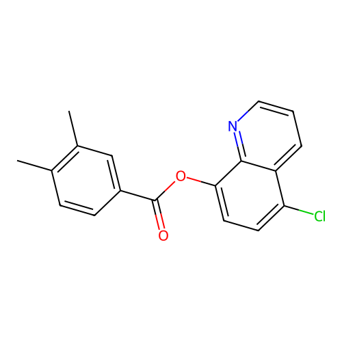 5-Chloroquinolin-8-yl 3,4-dimethylbenzoate structure