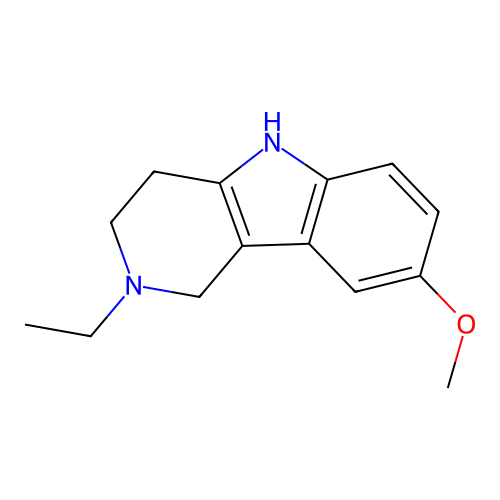 2-Ethyl-8-methoxy-2,3,4,5-tetrahydro-1H-pyrido[4,3-b]indole structure