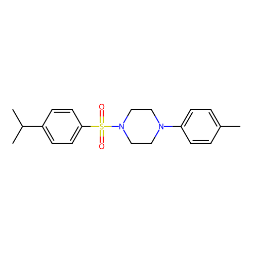 1-(4-Methylphenyl)-4-(4-propan-2-ylphenyl)sulfonylpiperazine structure
