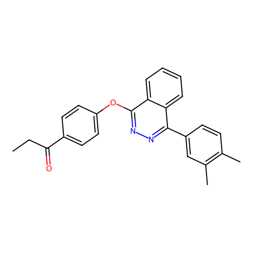 1-(4-((4-(3,4-Dimethylphenyl)phthalazin-1-yl)oxy)phenyl)propan-1-one structure