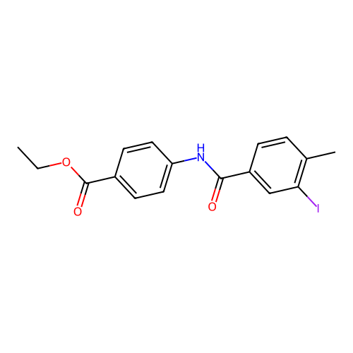 Ethyl 4-[(3-iodo-4-methylbenzoyl)amino]benzoate structure
