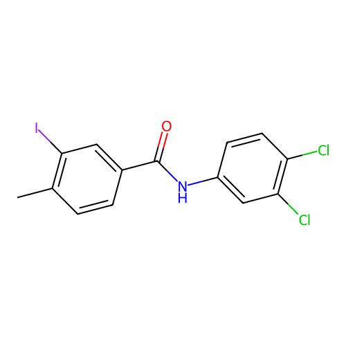 N-(3,4-dichlorophenyl)-3-iodo-4-methylbenzamide structure