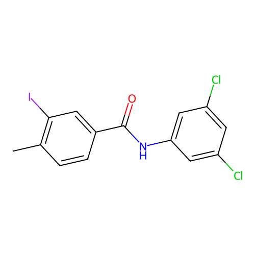 N-(3,5-dichlorophenyl)-3-iodo-4-methylbenzamide structure
